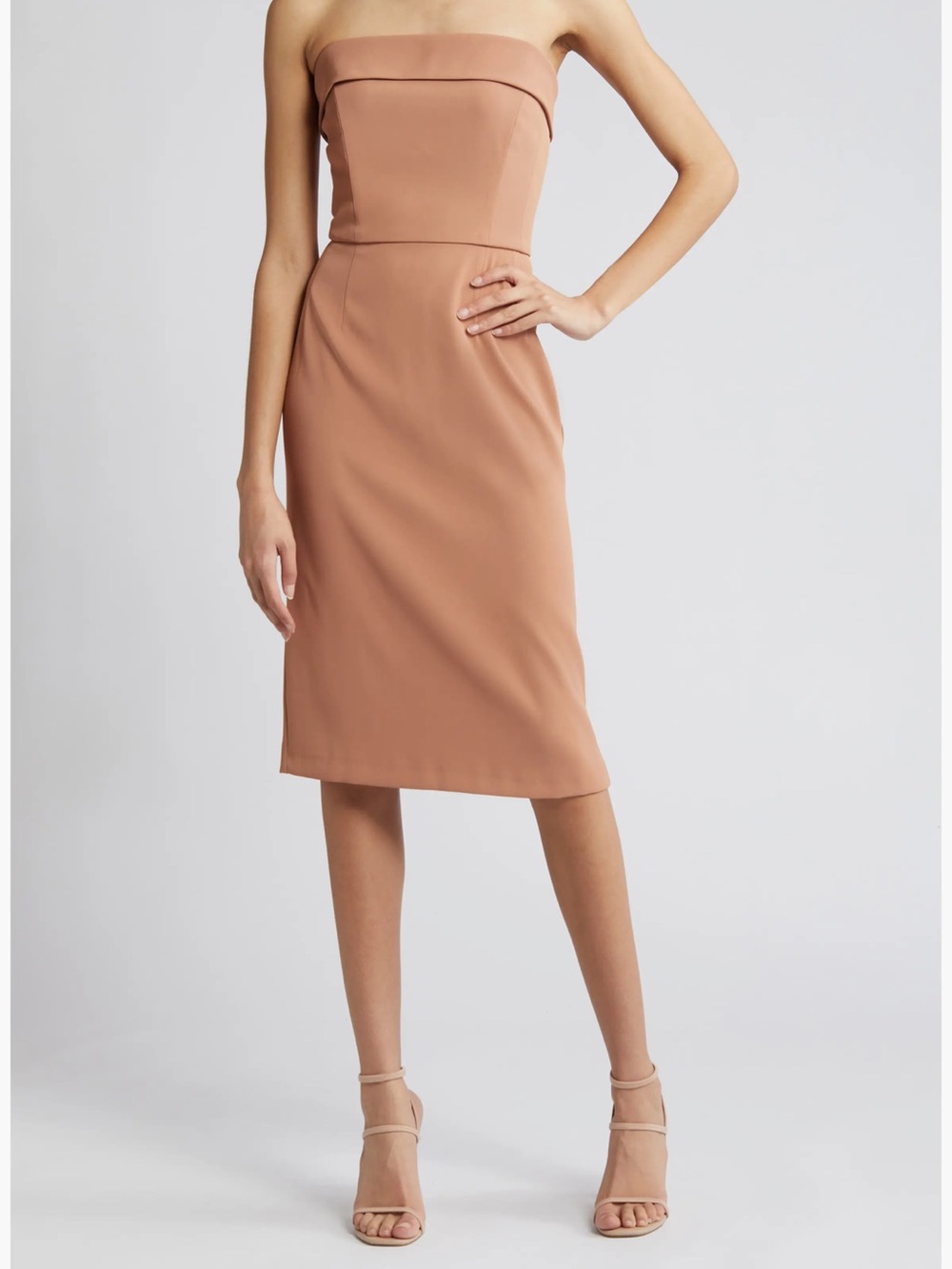 French Connection Harry Suiting Strapless Sheath Dress NWT